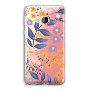 Flowers with blue leaves: HTC U Play Transparant Hoesje