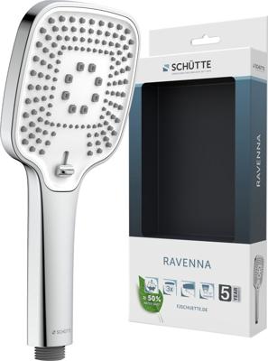 Schutte RAVENNA handdouche | Chroom/mat wit - 60801