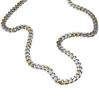 Diesel DX1355931 Ketting Gourmet staal zilver-en goudkleurig 60 cm - thumbnail