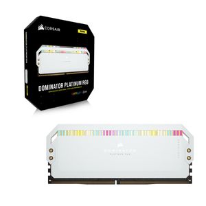 Corsair 32 GB DDR5-5600 Kit werkgeheugen CMT32GX5M2B5600C36W, Dominator Platinum RGB, XMP