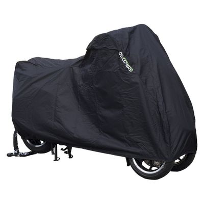 Ds Covers motorhoes alfa 3w met ruimte voor topkoffer zwart