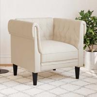 Fauteuil Chesterfield-stijl linnen