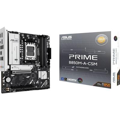 Asus PRIME B850M-A-CSM Moederbord Socket AMD AM5 Vormfactor Micro-ATX Moederbord chipset AMD® B850