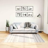 VidaXL Vloerkleed wasbaar anti-slip 120x170 cm zwart en wit