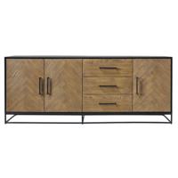 Haluta - Dressoir Veneta - 199x42x79 - Bruin