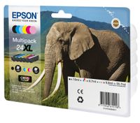 Epson Elephant Multipack 6-colours 24XL Claria Photo HD Ink - thumbnail