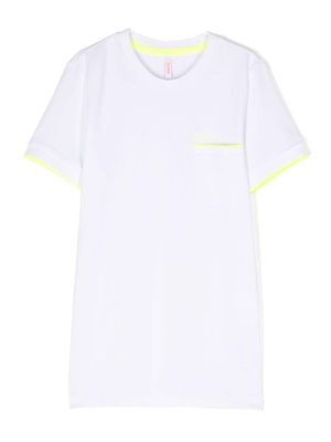 Sun68 t-shirt à logo brodé - Blanc