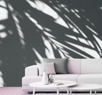 Fotowand woonkamer Silhouet palmboom schaduw