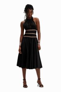 Midi-halterjurk Stella Jean - BLACK - XL