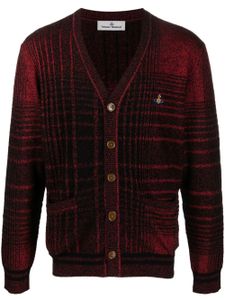 Vivienne Westwood cardigan Madras à carreaux - Noir