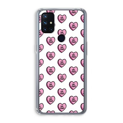 GIRL POWER: OnePlus Nord N10 5G Transparant Hoesje