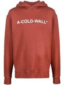 A-COLD-WALL* hoodie à logo imprimé - Marron