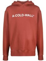 A-COLD-WALL* hoodie à logo imprimé - Marron - thumbnail