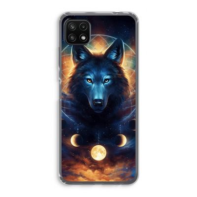 Wolf Dreamcatcher: Samsung Galaxy A22 5G Transparant Hoesje