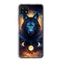 Wolf Dreamcatcher: Samsung Galaxy A22 5G Transparant Hoesje