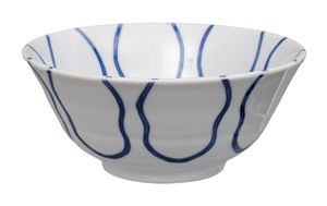 Keramische Blauw-Witte Kom - Mixed Bowls - 500ml - 15 x 7cm