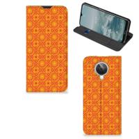 Nokia G10 | G20 | Hoesje met Magneet | Batik Oranje