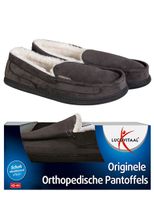 Orthopedische pantoffels antraciet maat 43-44 - thumbnail