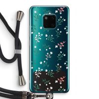 Small white flowers: Huawei Mate 20 Pro Transparant Hoesje met koord