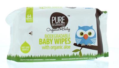 Pure Beginnings Biodegradable baby wipes aloe
