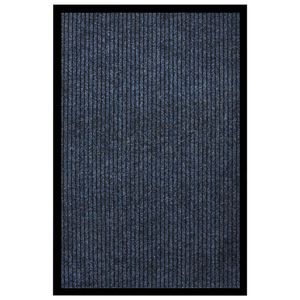 Deurmat 80x120 cm gestreept blauw