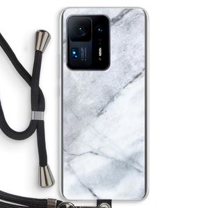 Witte marmer: Xiaomi Mi Mix 4 Transparant Hoesje met koord