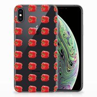 Apple iPhone Xs Max Siliconen Case Paprika Red - thumbnail
