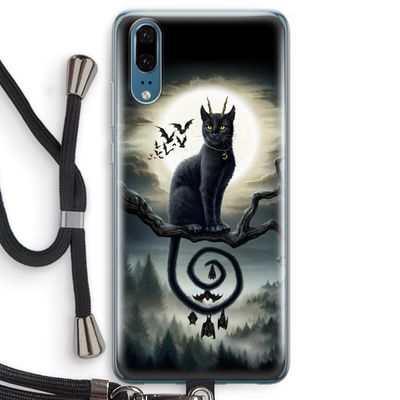 Moonlight Companions: Huawei P20 Transparant Hoesje met koord