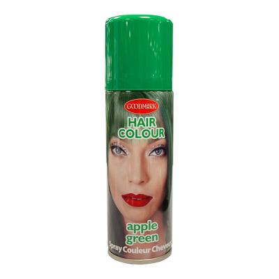 Haarspray of haarverf - kleur groen - verkleed accessoires - 125 ml - volwassenen en kinderen