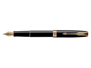 Vulpen Parker Sonnet black lacquer GT fijn