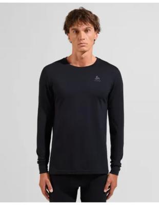 Odlo Merino 200 Wol Ondershirt Crewneck Longsleeve Heren (zwart) Zwart Xl