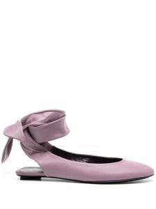 The Attico ballerines en cuir - Violet