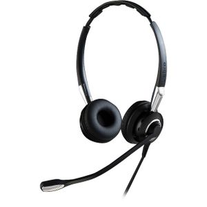 Jabra Biz 2400 II QD Duo NC Headset Bedraad Hoofdband Kantoor/callcenter Zwart, Zilver