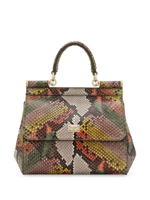 Dolce & Gabbana sac porté épaule Sicily en cuir - Vert