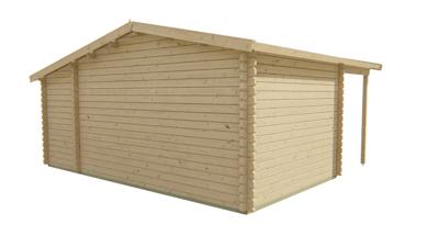 Blokhut - Tuinhuis Wolfgang | 44 mm | vuren honinggeel geïmpregneerd