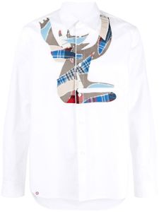 Charles Jeffrey Loverboy chemise à design patchwork - Blanc