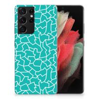 Samsung Galaxy S21 Ultra | Hoesje maken | Cracks Blue