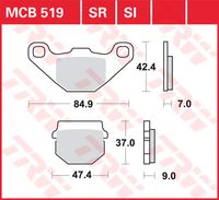 TRW Remblokken, en remschoenen voor de moto, MCB519SI Sinter offroad - thumbnail