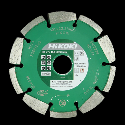 Hikoki Accessoires Diamantzaagblad |125x22,2x7 | T=18 universeel - 4100298