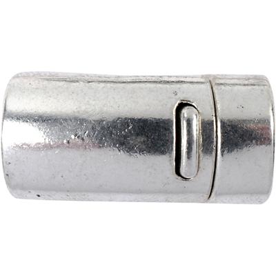 Creativ Company Magnetische sluiting, d 26 mm, gatgrootte 10 mm, antiek zilver, 1 stuk