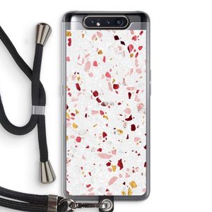 Terrazzo N°9: Samsung Galaxy A80 Transparant Hoesje met koord