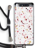 Terrazzo N°9: Samsung Galaxy A80 Transparant Hoesje met koord