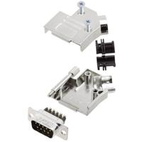 Amphenol L17D45ZK09+L717DE09PST D-sub male connectorset 45 ° Aantal polen: 9 Schroeven 1 stuk(s)