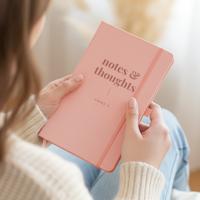 Notitieboekje graveren - Roze