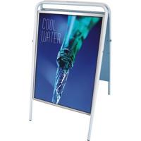 Stoepbord 50x70 cm wit buismodel