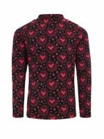 LOOXS Little winter t-shirt meisjes - bruin - harten/longsleeve