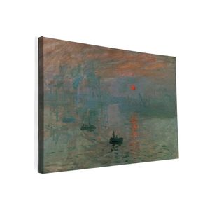 Canvas schilderij soleil levant Monet