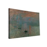 Canvas schilderij soleil levant Monet - thumbnail