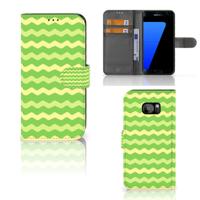 Samsung Galaxy S7 Edge | Telefoon Hoesje | Waves Green