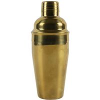 Cocktailshaker 500 ml goud 16 cm - thumbnail